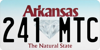 AR license plate 241MTC