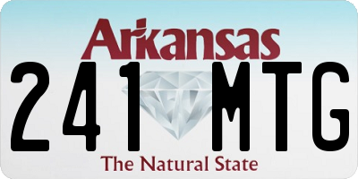 AR license plate 241MTG