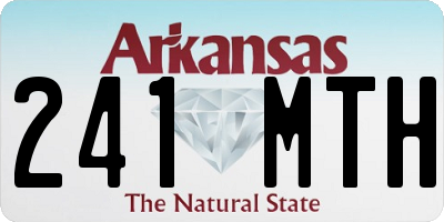 AR license plate 241MTH