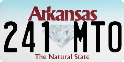 AR license plate 241MTO