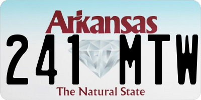 AR license plate 241MTW