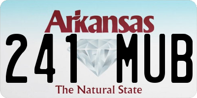 AR license plate 241MUB