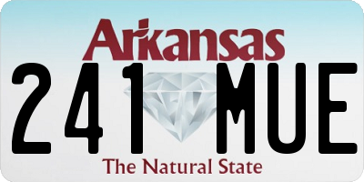 AR license plate 241MUE