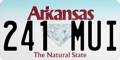 AR license plate 241MUI