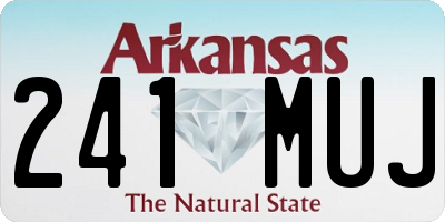 AR license plate 241MUJ
