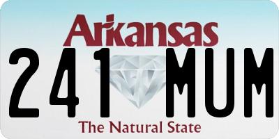 AR license plate 241MUM