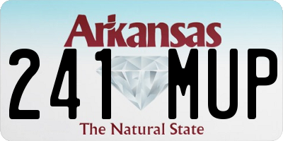 AR license plate 241MUP