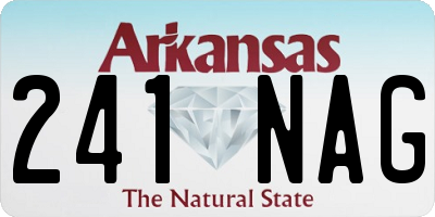 AR license plate 241NAG