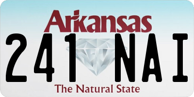 AR license plate 241NAI