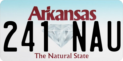 AR license plate 241NAU