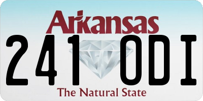 AR license plate 241ODI