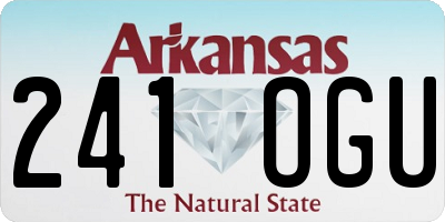 AR license plate 241OGU