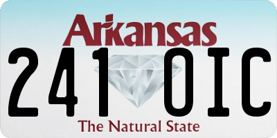 AR license plate 241OIC