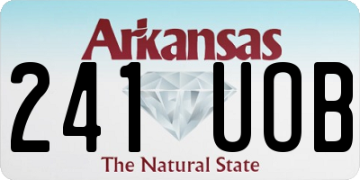 AR license plate 241UOB