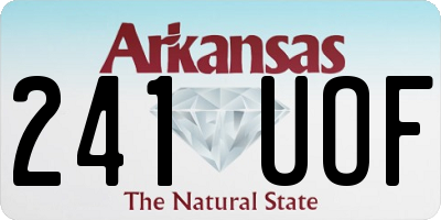 AR license plate 241UOF