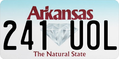 AR license plate 241UOL