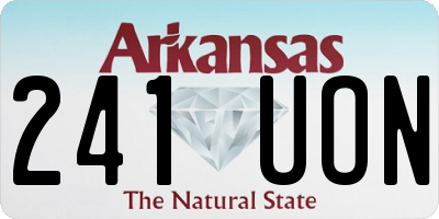 AR license plate 241UON