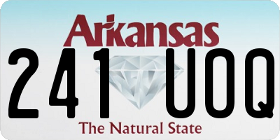 AR license plate 241UOQ