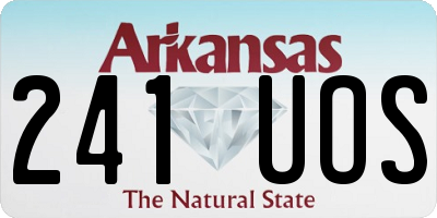 AR license plate 241UOS