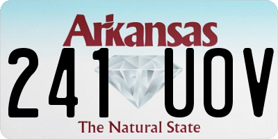 AR license plate 241UOV