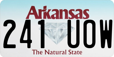AR license plate 241UOW