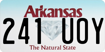 AR license plate 241UOY