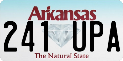 AR license plate 241UPA