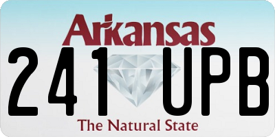 AR license plate 241UPB