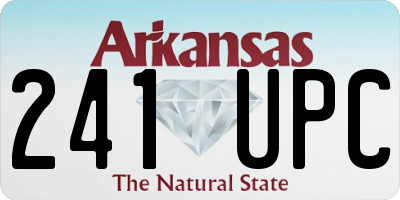AR license plate 241UPC