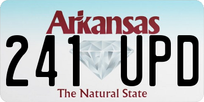 AR license plate 241UPD