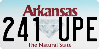 AR license plate 241UPE