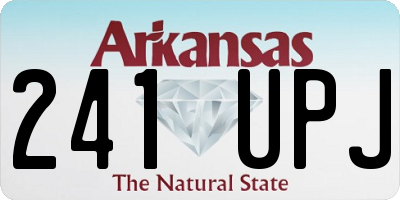 AR license plate 241UPJ