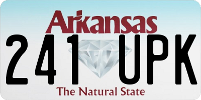 AR license plate 241UPK