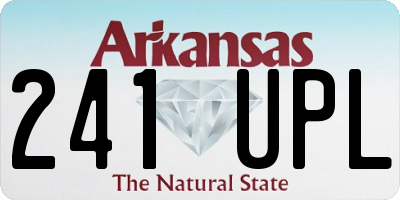 AR license plate 241UPL