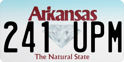 AR license plate 241UPM