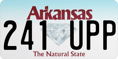 AR license plate 241UPP