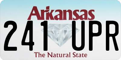 AR license plate 241UPR