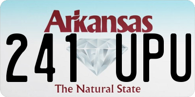 AR license plate 241UPU