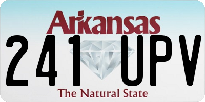 AR license plate 241UPV