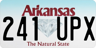 AR license plate 241UPX