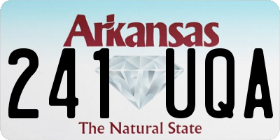 AR license plate 241UQA