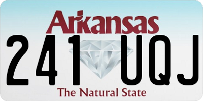 AR license plate 241UQJ