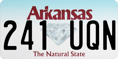 AR license plate 241UQN