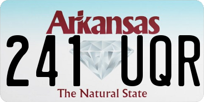 AR license plate 241UQR