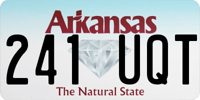 AR license plate 241UQT