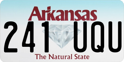 AR license plate 241UQU