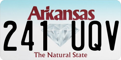 AR license plate 241UQV