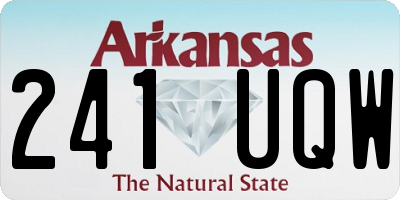 AR license plate 241UQW