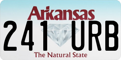 AR license plate 241URB