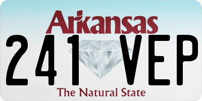 AR license plate 241VEP
